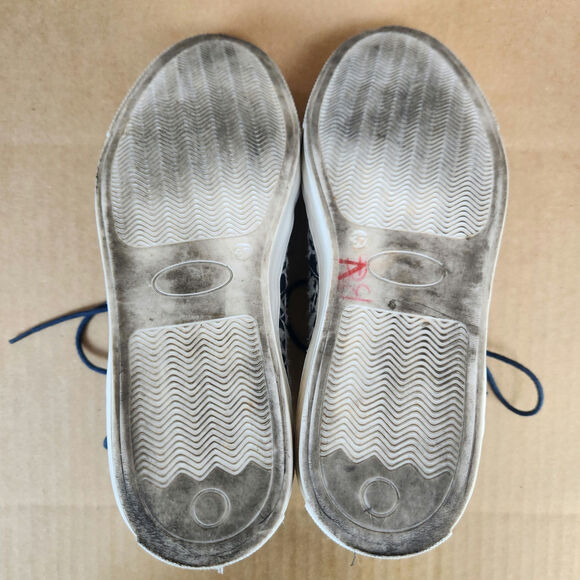 Free People Blue Gansvoort Embroidered Suede Hi Top Moccasin Sneaker Women’s 6 - Picture 11 of 15